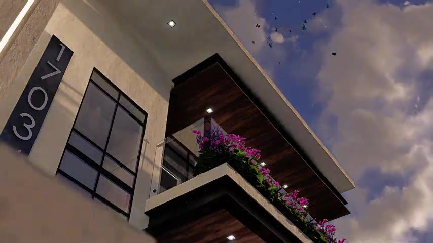 Fachada y Sala de Estar